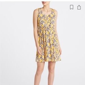 Kaileigh Yellow Cream Sleeveless Sundress Mini‎